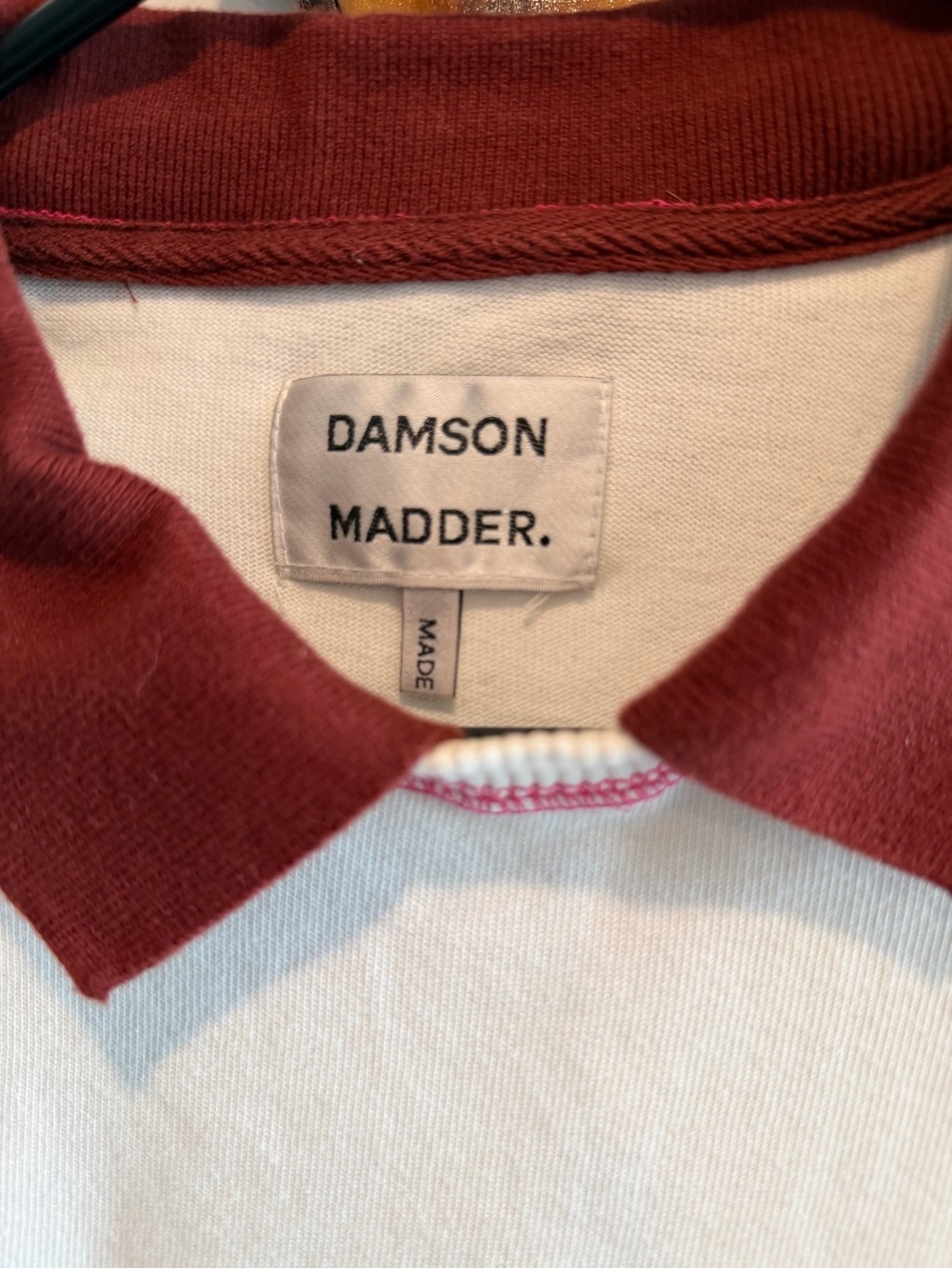 Damson Madder Maroon & Pink Stripes Long Sleeve - Picture 4 of 6